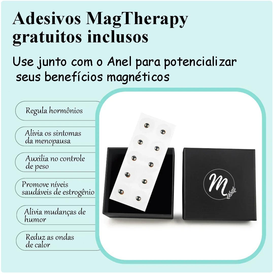 Anel Magnético de Alívio da Menopausa MagTherapy